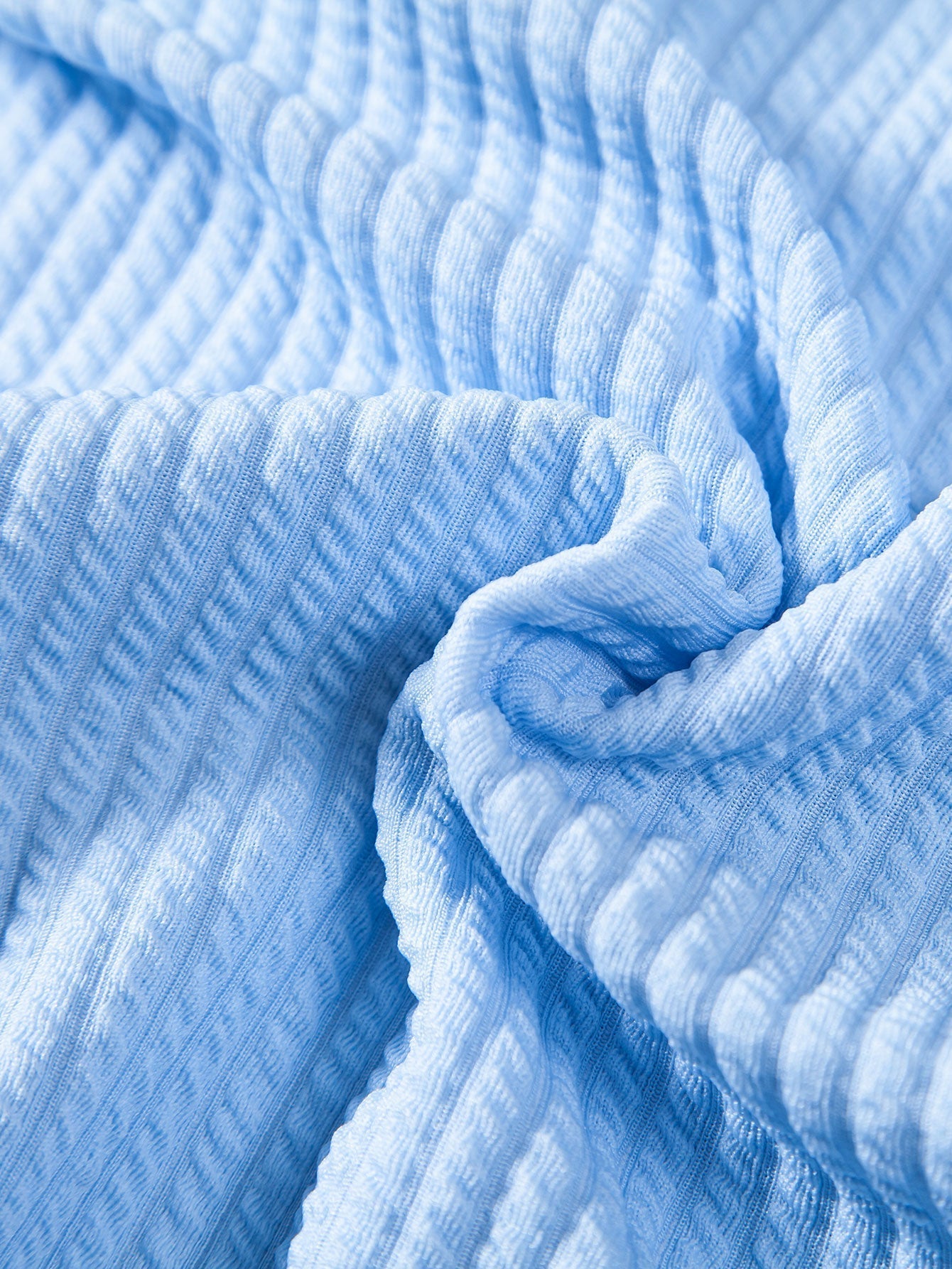 Textured V-Neck Polo & Shorts