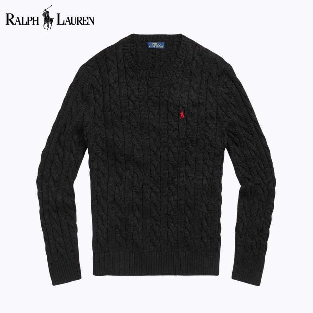 RL - Cable-Knit Cotton Jumper