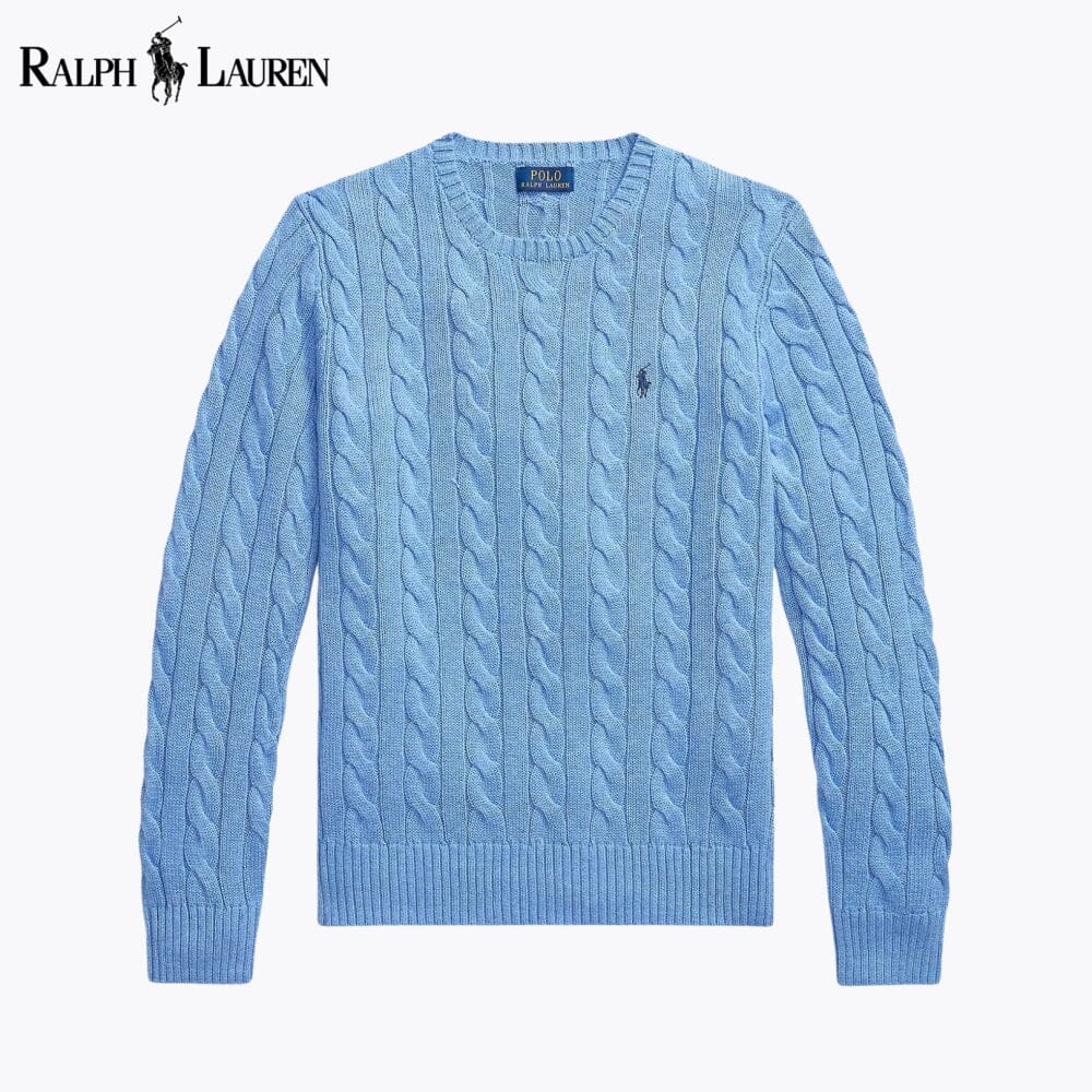 RL - Cable-Knit Cotton Jumper