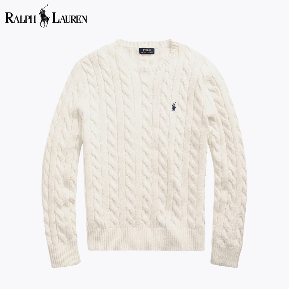 RL - Cable-Knit Cotton Jumper