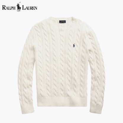 RL - Cable-Knit Cotton Jumper