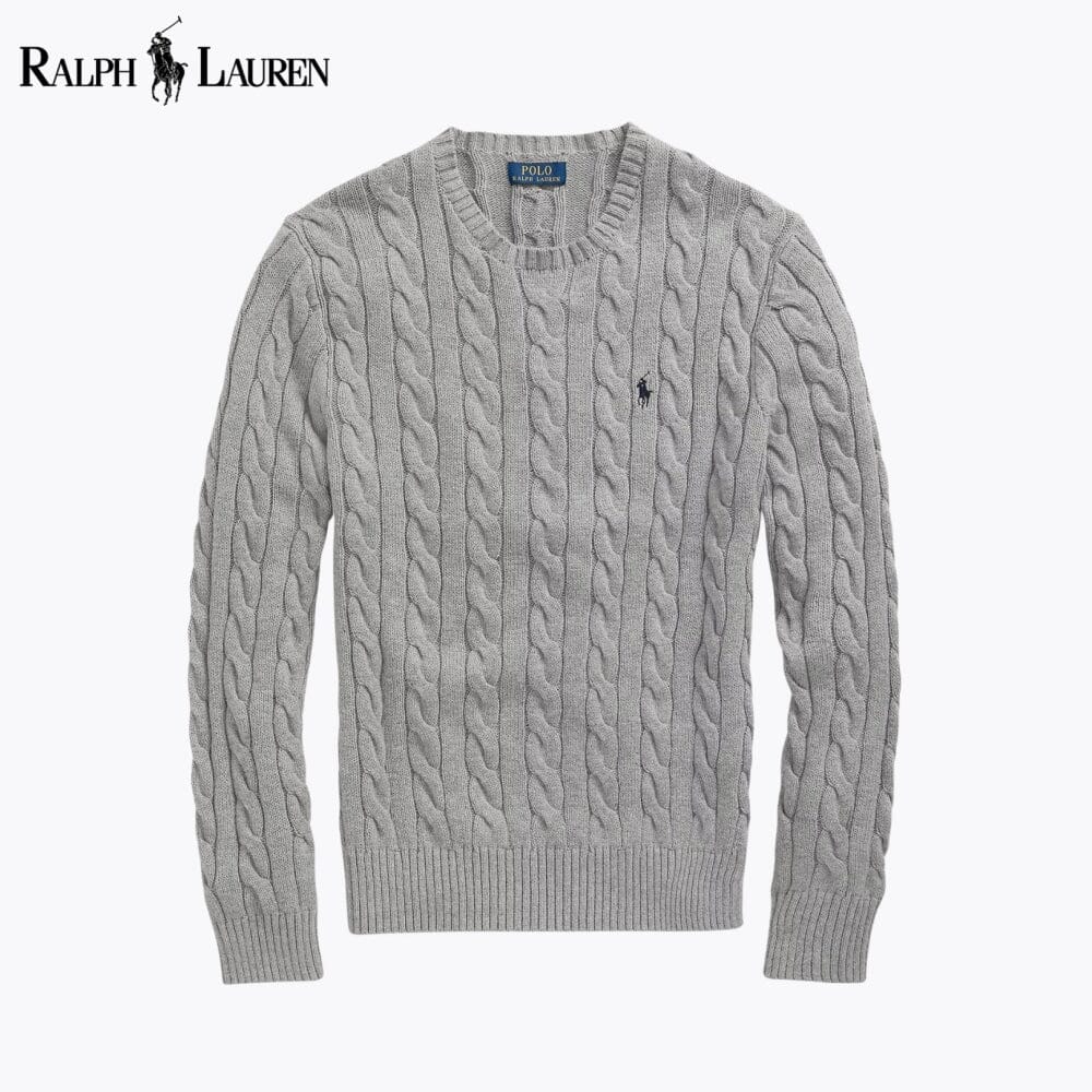 RL - Cable-Knit Cotton Jumper