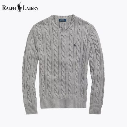 RL - Cable-Knit Cotton Jumper