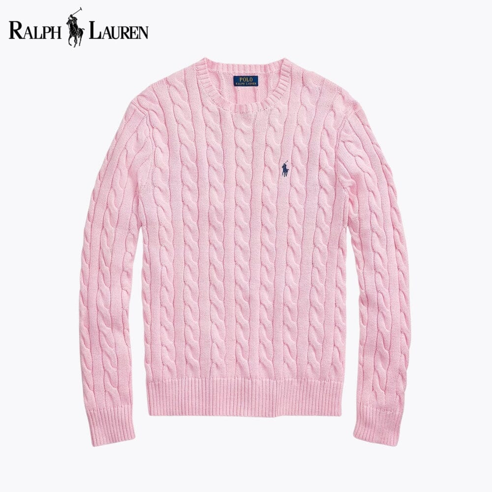 RL - Cable-Knit Cotton Jumper