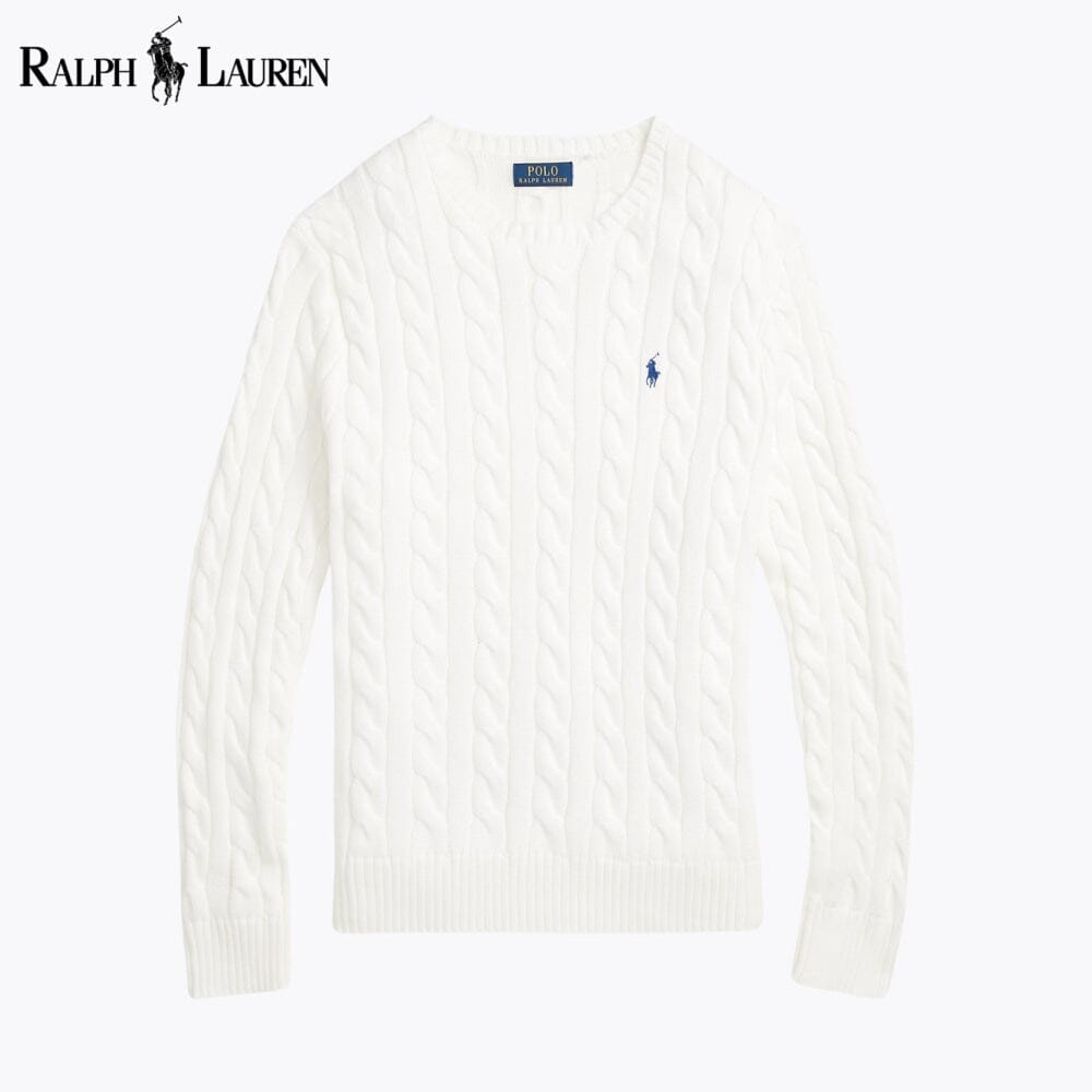 RL - Cable-Knit Cotton Jumper