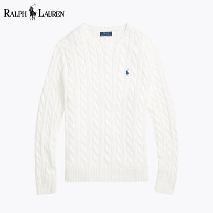 RL - Cable-Knit Cotton Jumper